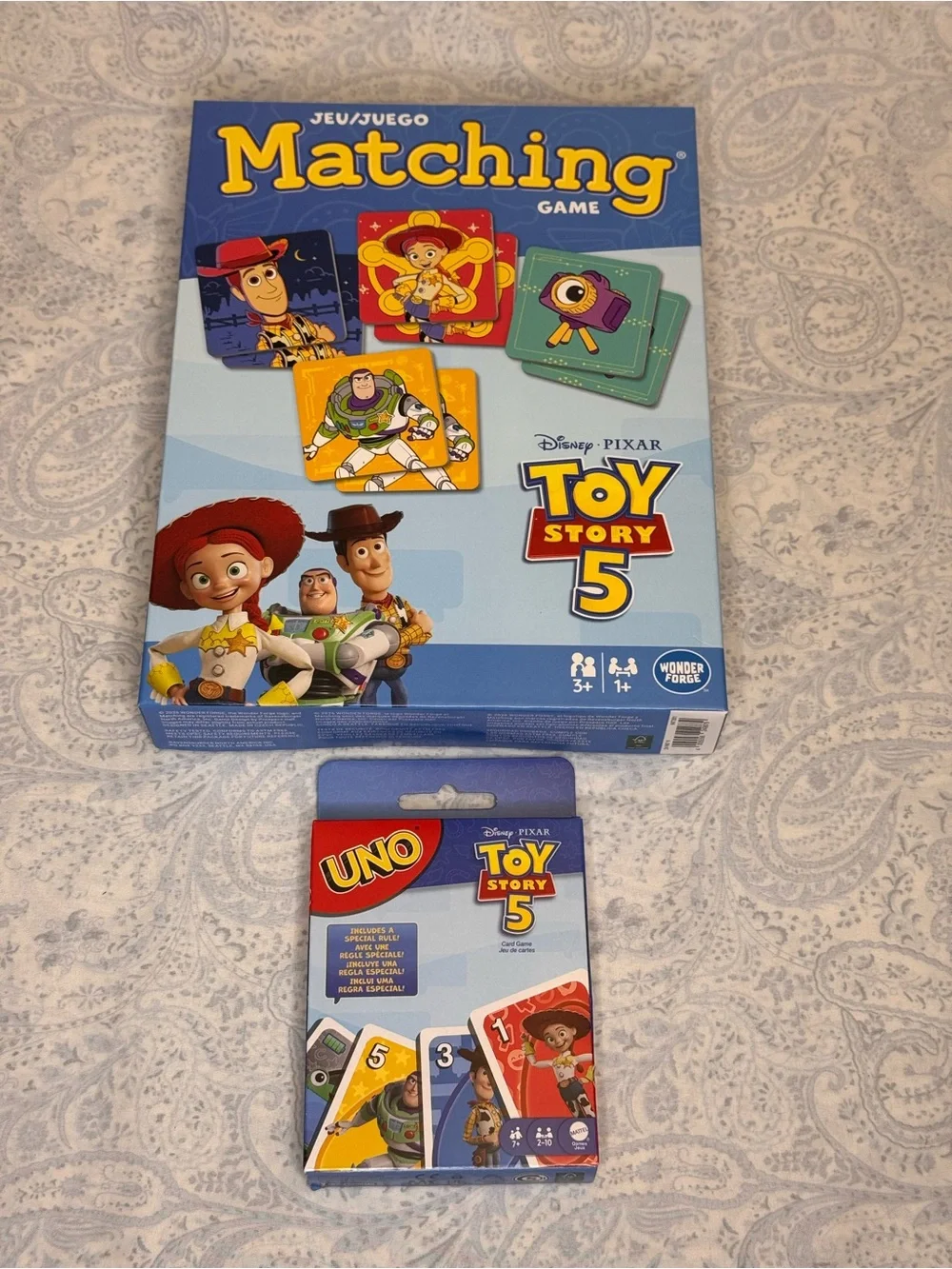 Toy Story 5 Matching Game & UNO Card Game Set